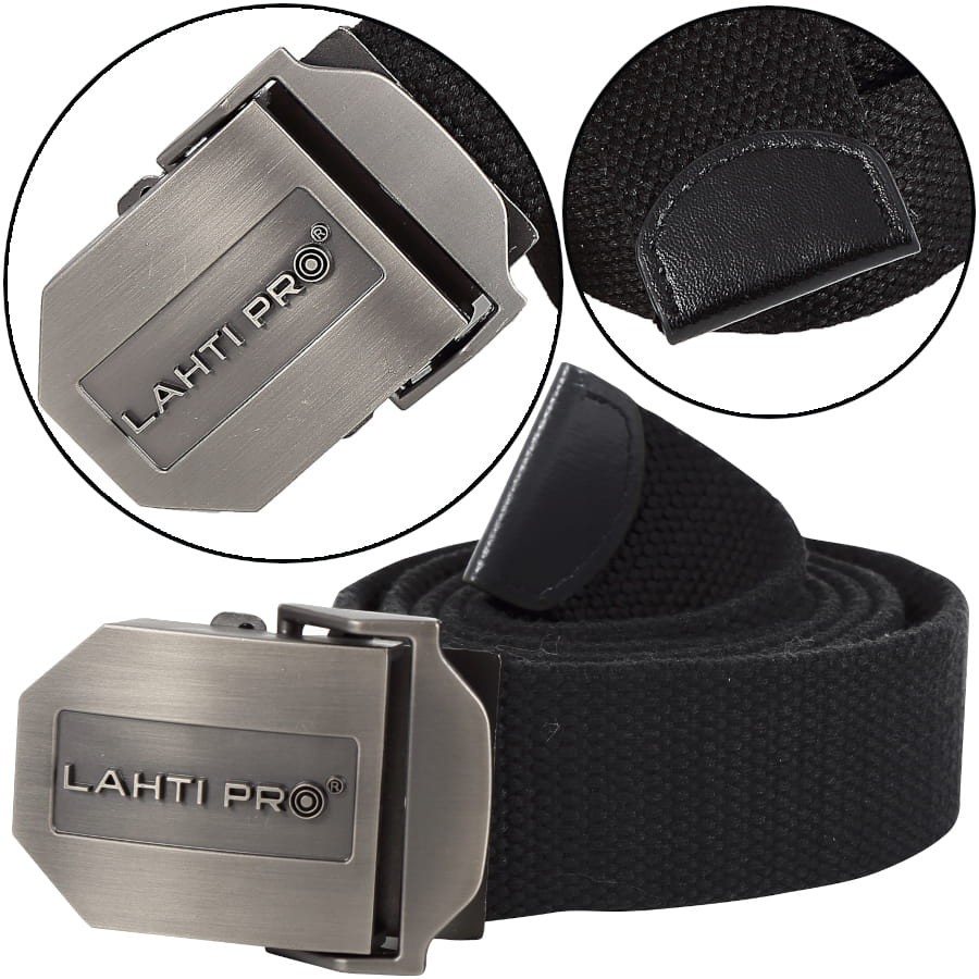 LAHTI PRO L9020100 Pasek do spodni czarny 130cm