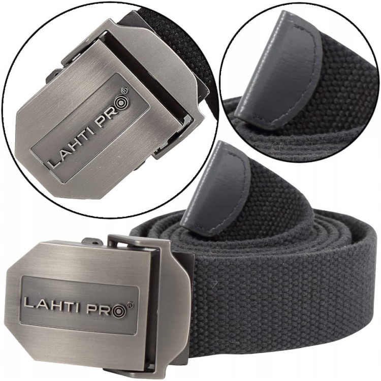 LAHTI PRO L9020200 Pasek do spodni szary 130cm
