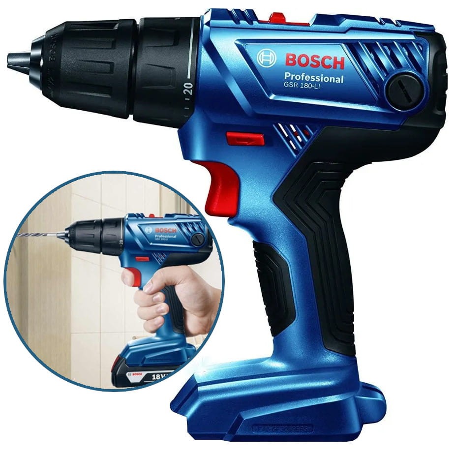 BOSCH GSR 180-LI Wkrętarka akumulatorowa "body" 2-biegowa