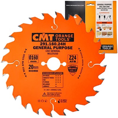 CMT 291.160.24H Tarcza uniwersalna do drewna 160x20mm 24z