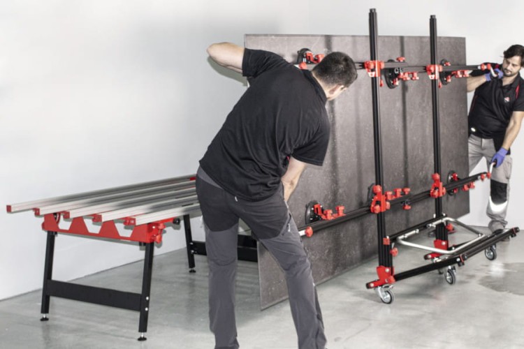 Zastosowanie stoły roboczego Rubi Slab System