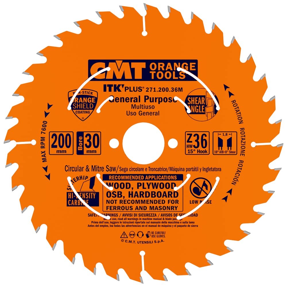 CMT Tarcza pilarska do cięcia drewna 200x30mm 36z