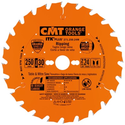 CMT Piła ITK Plus do cięcia wzdłużnego 250x30mm 24z