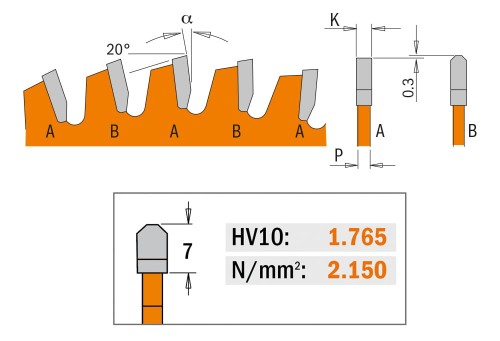 CMT 276.210.64M Piła do cięcia kompozytu laminatu 210x30mm 64z