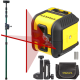 STANLEY CUBIX poziomica laserowa czerwona + tyczka GT-320