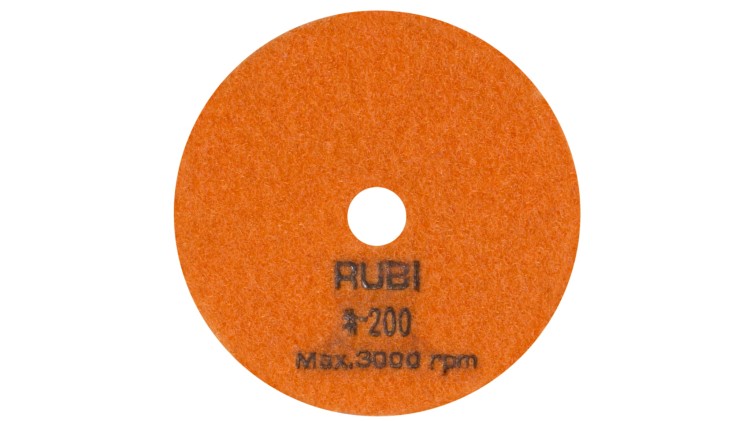RUBI 62972 tarcza diamentowa do polerowania na sucho 100 mm gradacja 200