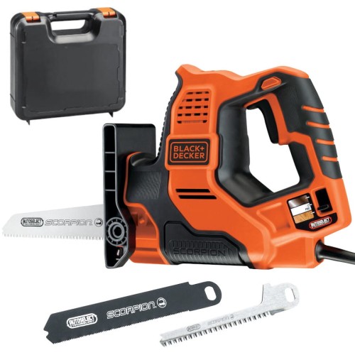 BLACK DECKER RS890K Piła szablasta + 3 brzeszczoty + walizka