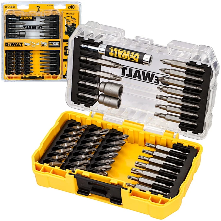 DEWALT DT70705 Zestaw bitów wkrętarskich Ph Pz Torx płaski 40szt.