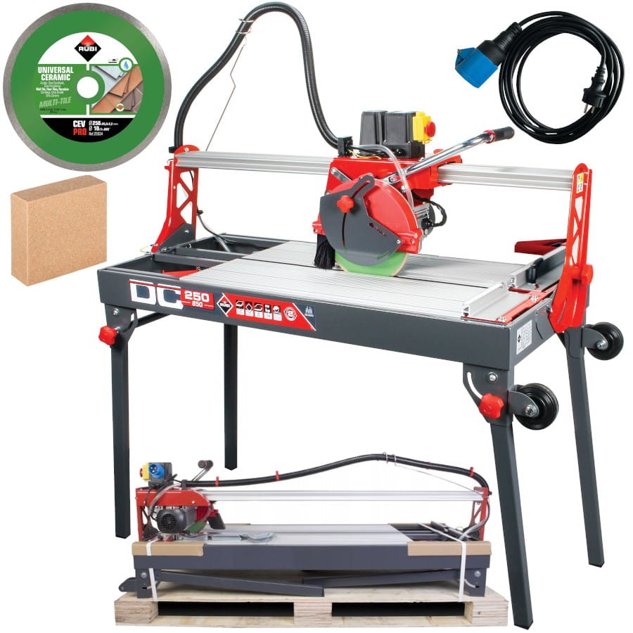 RUBI DC-250-850 Przecinarka elektryczna do cięcia płytek + akcesoria