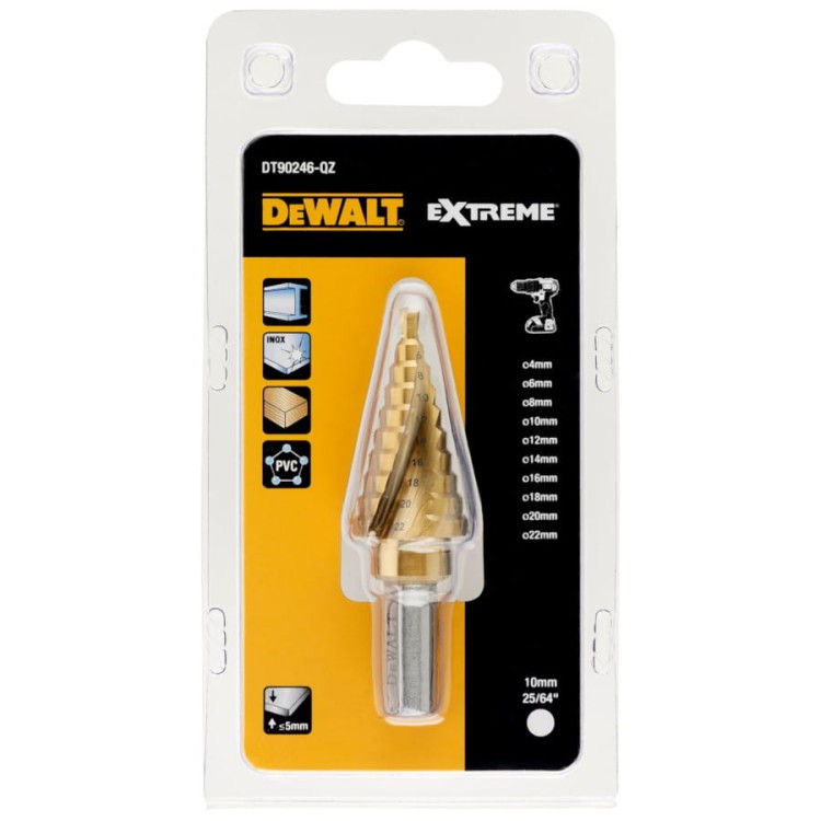 DEWALT DT90246 Wiertło stopniowe do metalu 4-22mm
