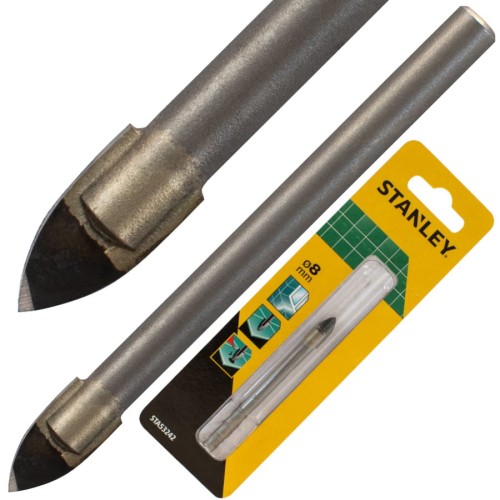 STANLEY STA53242 Wiertło do szkła gresu ceramiki ø8mm