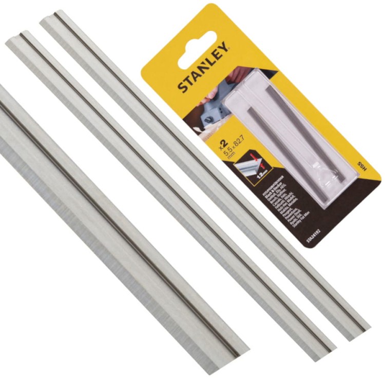 STANLEY STA24192 Noże HSS dwustronne 82mm 2szt. do struga