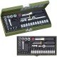PROXXON 23080 Zestaw kluczy nasadowych z grzechotką 1/4" dla mechaników 36el.