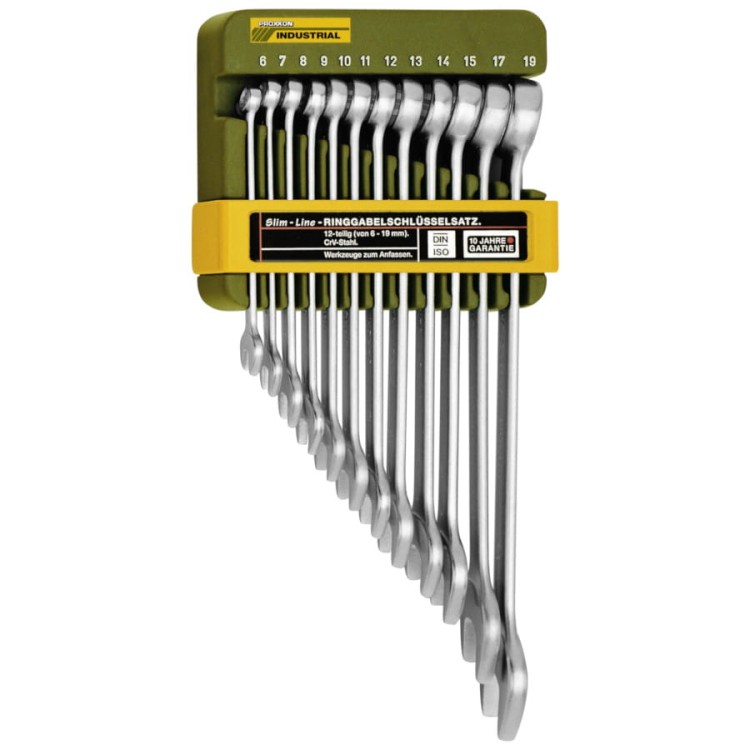 Zestaw kluczy płasko-oczkowych 6-19mm 12el. SlimLine PROXXON 23820