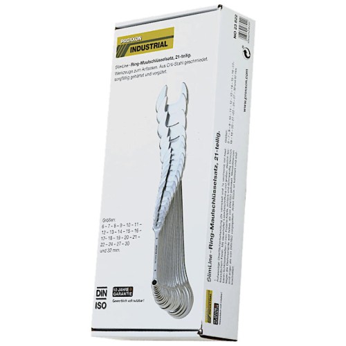 Zestaw kluczy płasko-oczkowych 6-32mm 21el. SlimLine PROXXON 23822