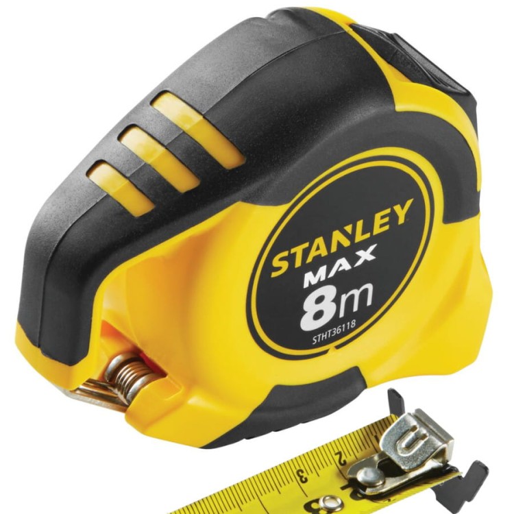 STANLEY STHT0-36118 Miara zwijana dwustronna z magnesem 8m