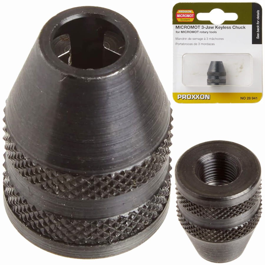 PROXXON 28941 Uchwyt wiertarski 0,3-3,2mm 3-szczękowy