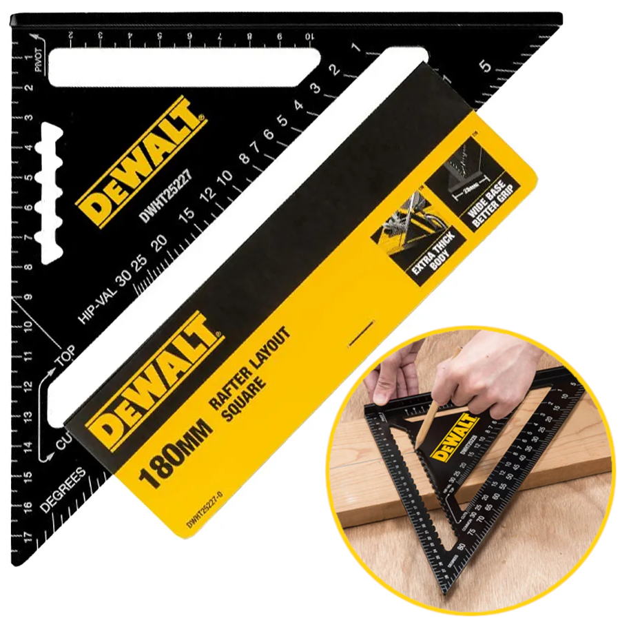 DEWALT DWHT25227 Kątownik stolarski przymiar 180mm