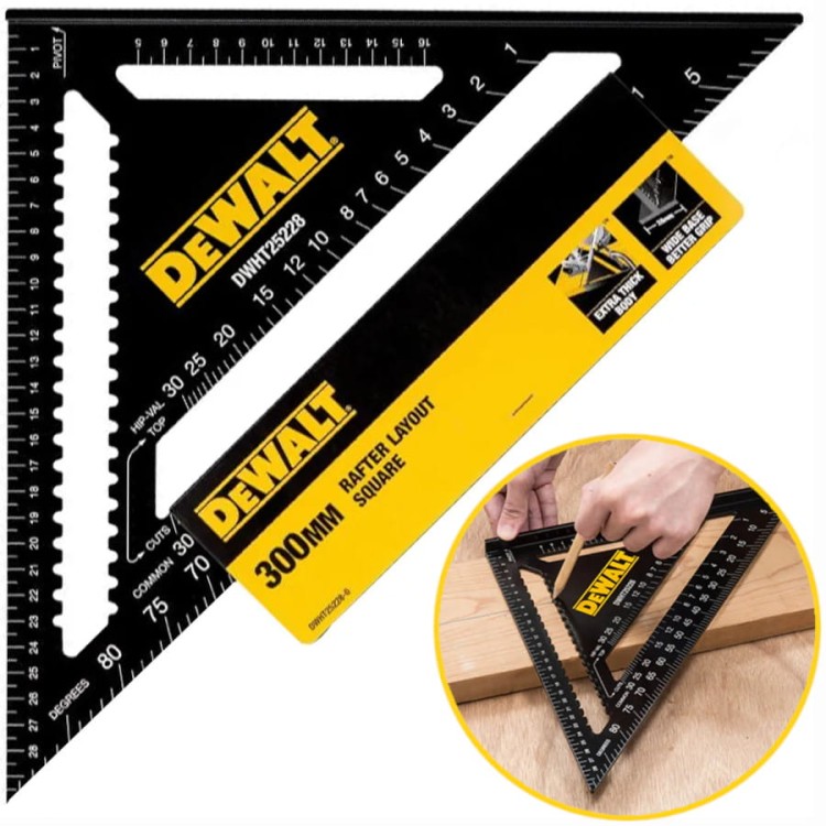 DEWALT DWHT25228 Kątownik stolarski przymiar 300mm