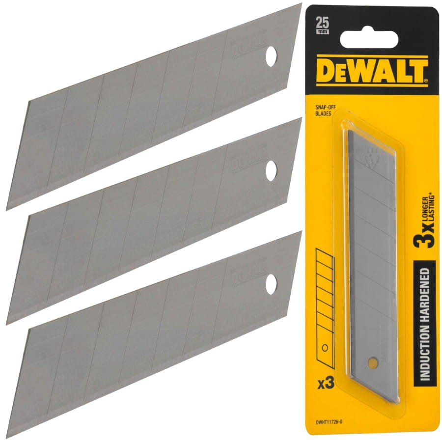 DEWALT DWHT11726 Ostrze łamane do noży 25mm 3szt