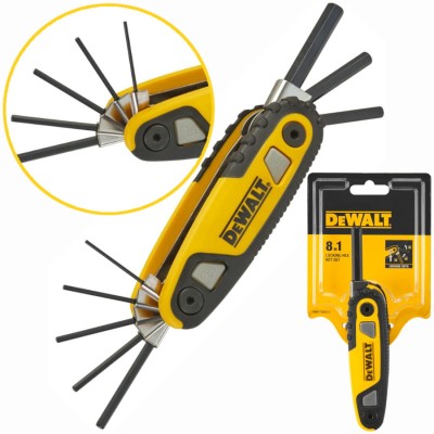 DEWALT DWHT0-70263 Klucze imbusowe składane 8w1