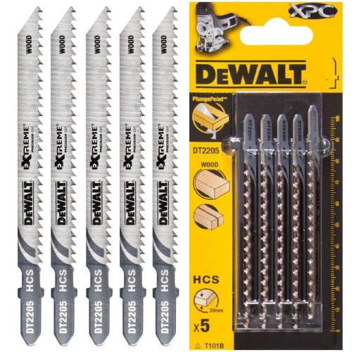 DEWALT DT2205 Brzeszczoty do drewna 5szt HCS