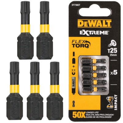 DEWALT DT7382T Bity udarowe Impact Torx T25 5szt.