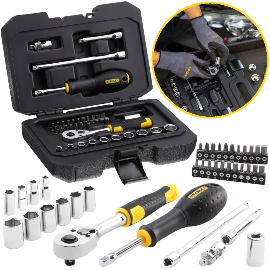 STANLEY STMT82828-1 Zestaw kluczy i nasadek 1/4'' i bitów