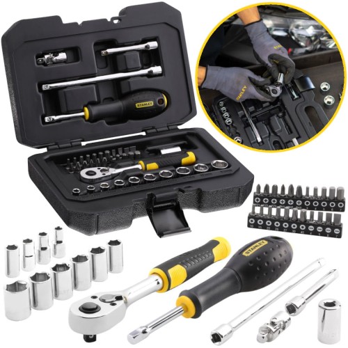 STANLEY STMT82828-1 Zestaw kluczy i nasadek 1/4'' i bitów