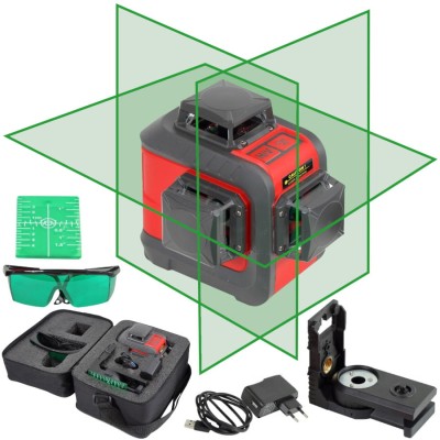 PROLINE 15169 Laser krzyżowy zielony 20mv + akcesoria