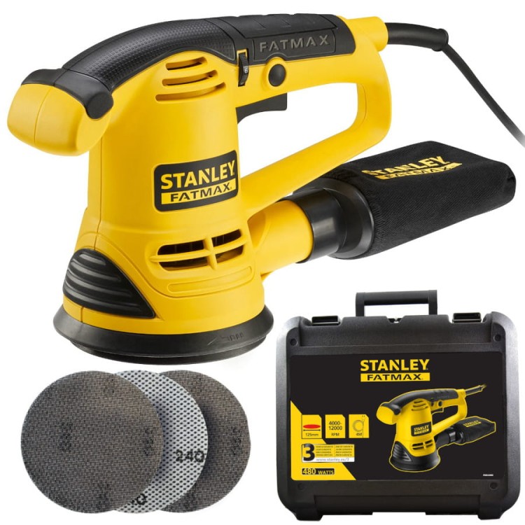 STANLEY FME440K Szlifierka mimośrodowa walizka