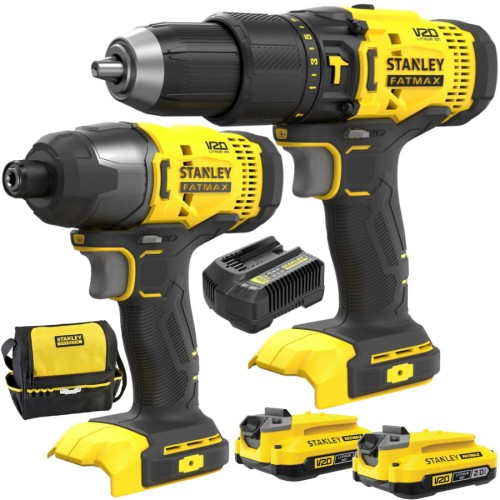 STANLEY SFMCK465D2S Zestaw Wkrętarka i Zakrętarka 2x2Ah Seria V20