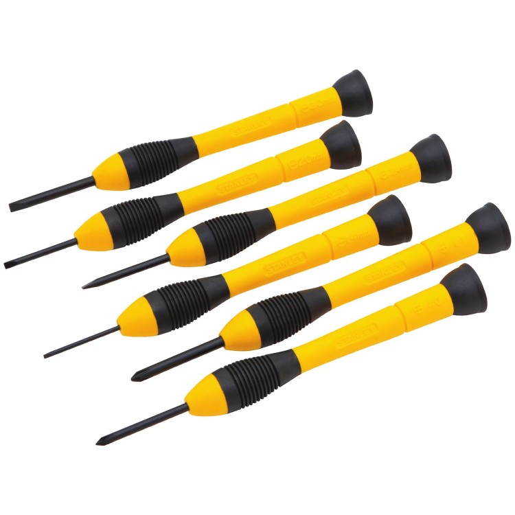 STANLEY 0-66-052 wkrętaki zegarmistrzowskie zestaw 6 sztuk