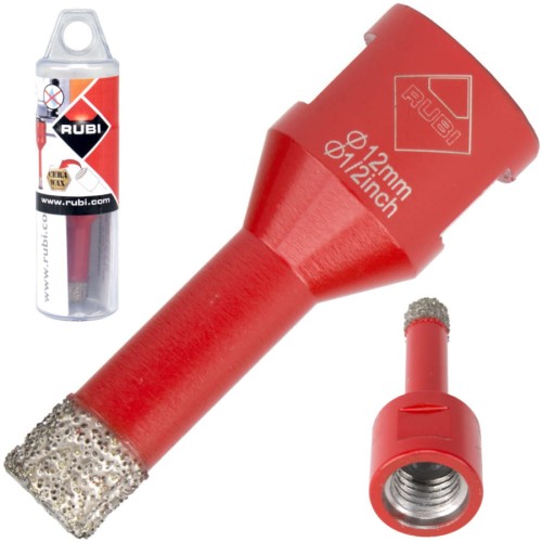 RUBI wiertło DryGres Ø 12 mm wiertło diamentowe na sucho