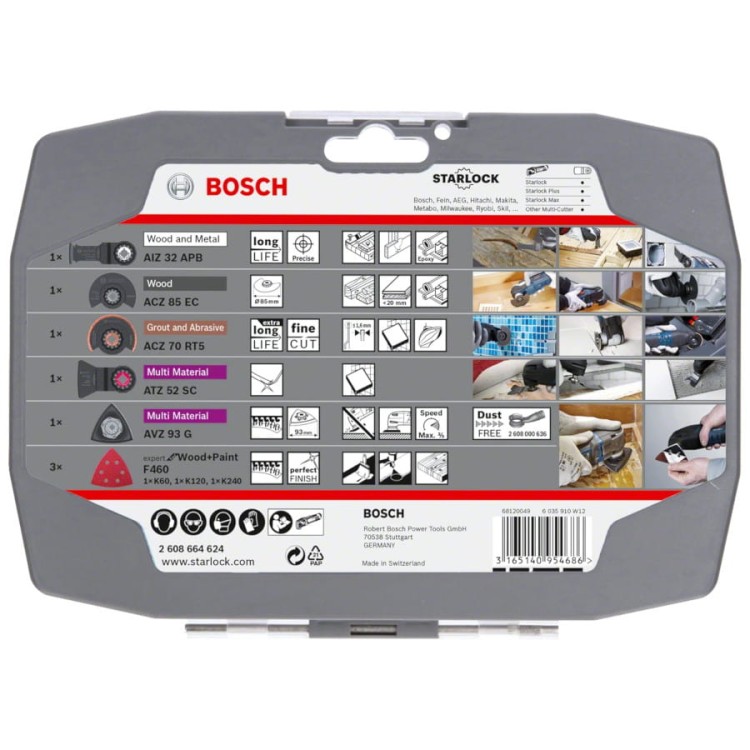BOSCH Zestaw brzeszczotów starlock 2608664624