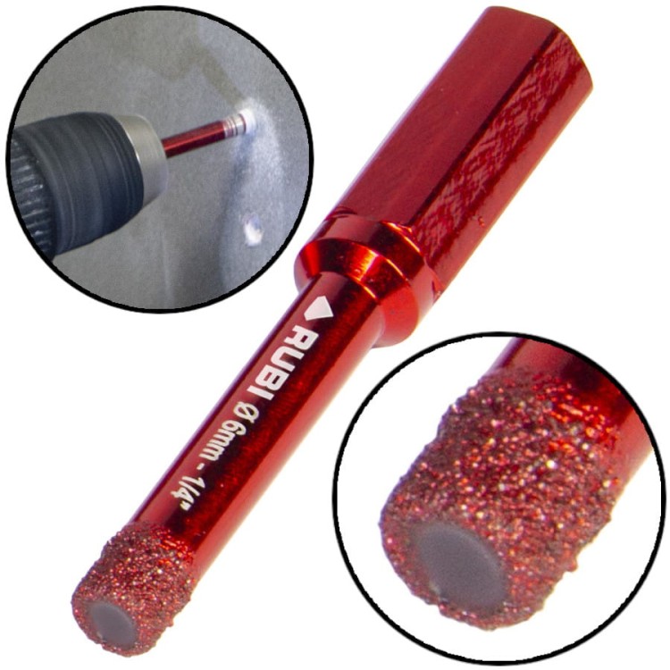 RUBI 05923 Wiertło diamentowe do płytek 6mm drygres