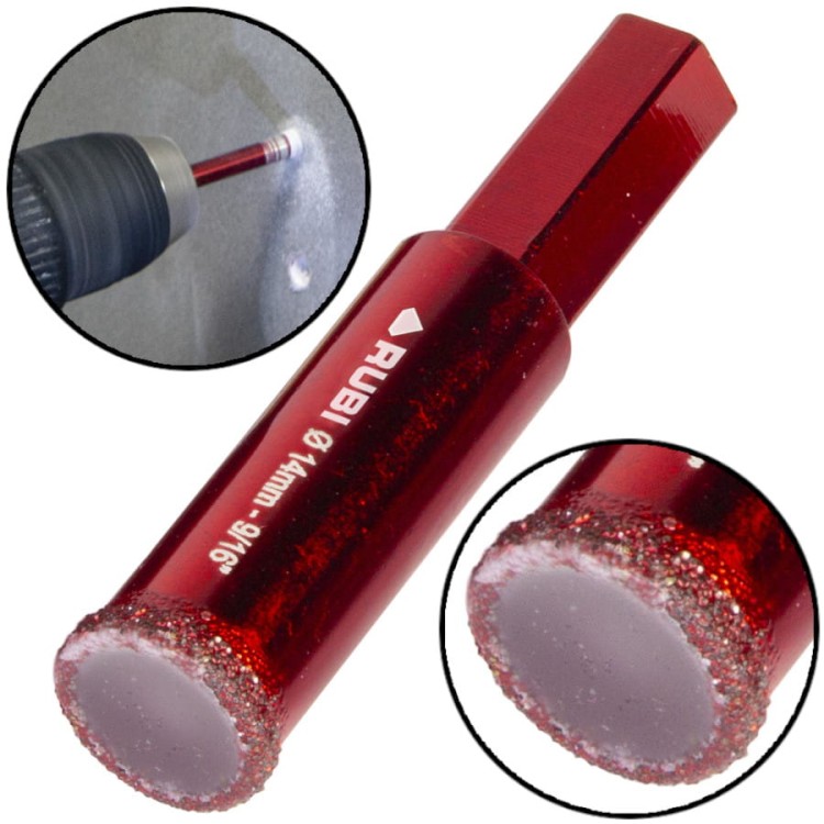 RUBI 05928 Wiertło diamentowe do płytek 14mm DryGres