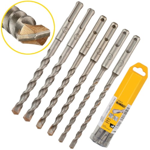 DEWALT DT60302 Zestaw wierteł do betonu SDS-Plus 6,8,10mm 6el