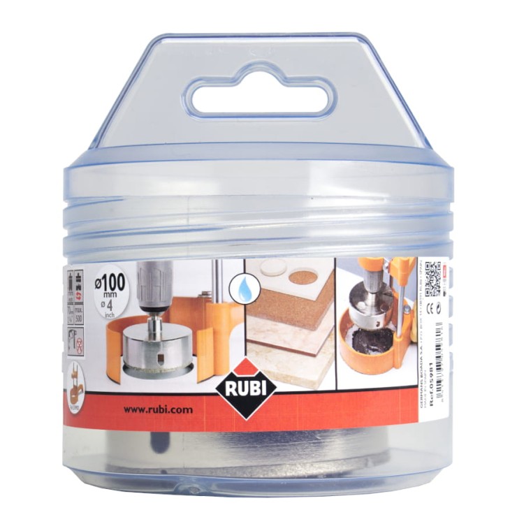 RUBI 05981 Otwornica diamentowa EasyGres Ø100mm na mokro