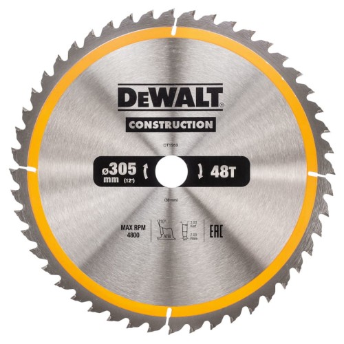 DEWALT DT1959 Tarcza pilarska 305 x 30 mm 48 zębów