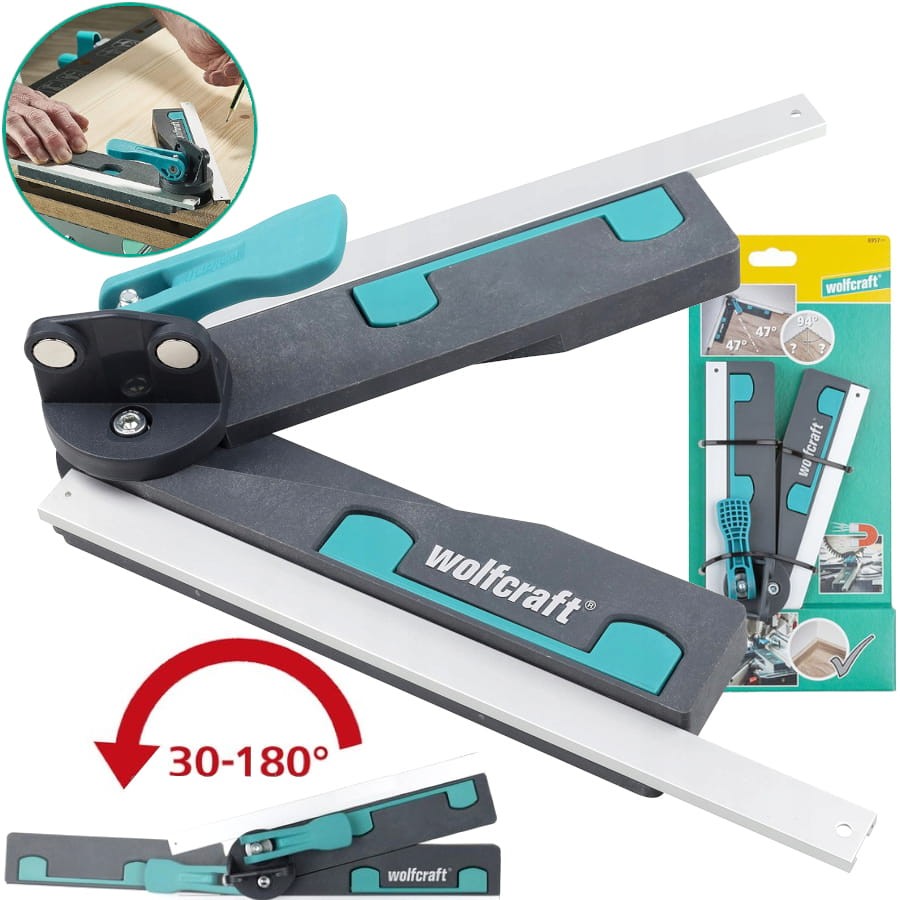 WOLFCRAFT 6957000 Kątownik do ukośnych pilarek tarczowych