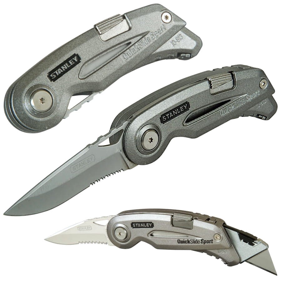 STANLEY 0-10-813 Nóż metalowy quickslide sport utility 12cm