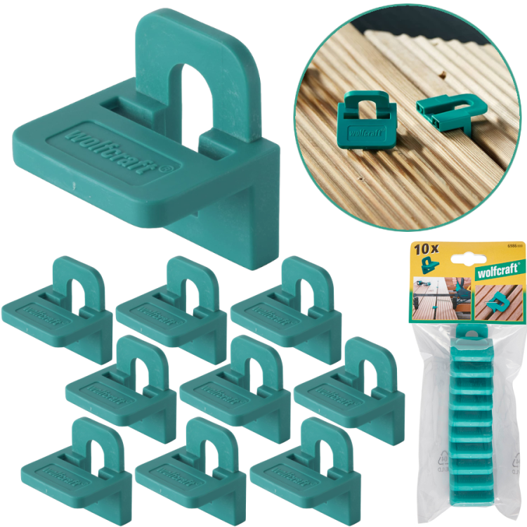 WOLFCRAFT 6986000 adapter dystansujący do desek 10 sztuk