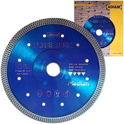 ADIAM Tarcza diamentowa FLIESE MUSIC 300mm do płytek gresu