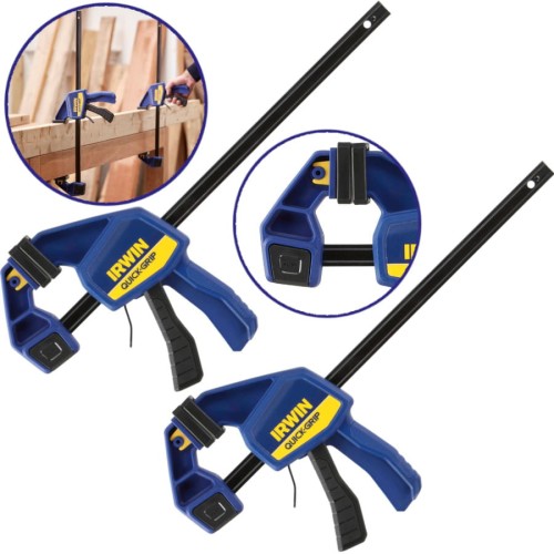 IRWIN T5122QCEL7 Ścisk stolarski rozpierak 30cm QUICK-GRIP 2szt.