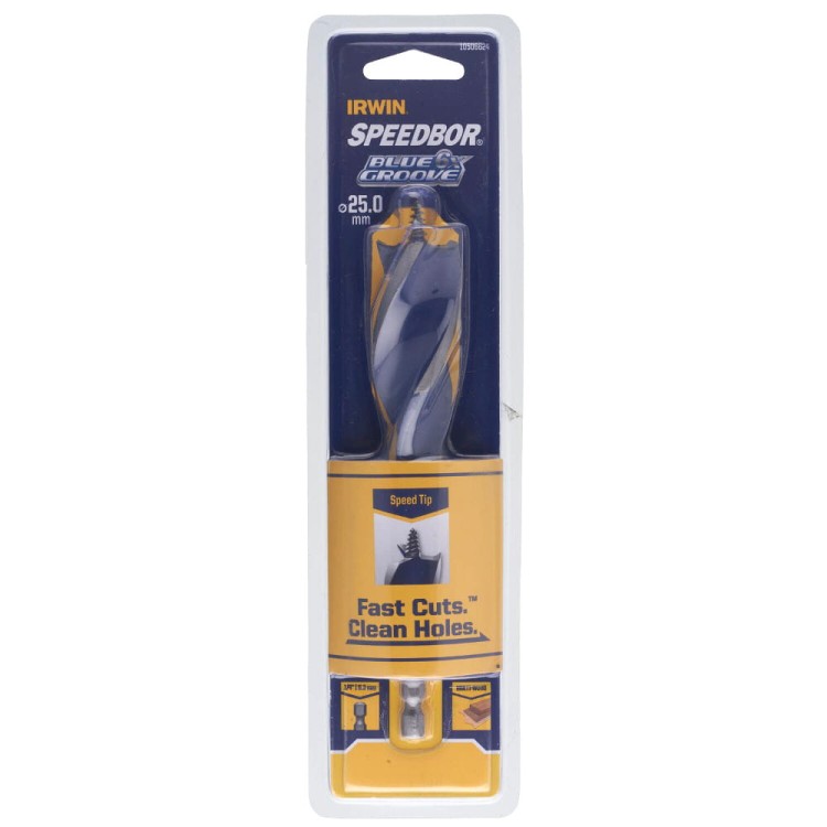 IRWIN Wiertło spiralne do drewna 25mm Blue Groove
