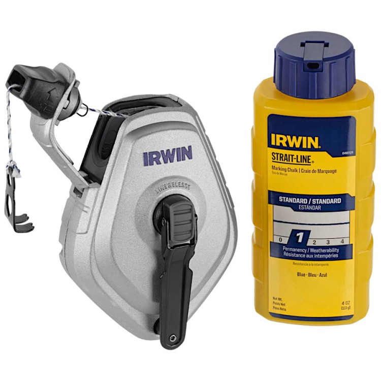 IRWIN 10507684 Linka traserska MACH6 30m + kreda niebieska