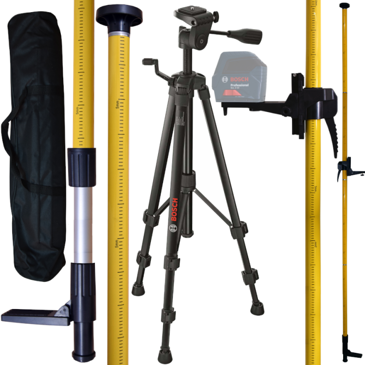 BOSCH Statyw BT-150 + tyczka rozporowa GT-360 do laserów krzyżowych 3,6m