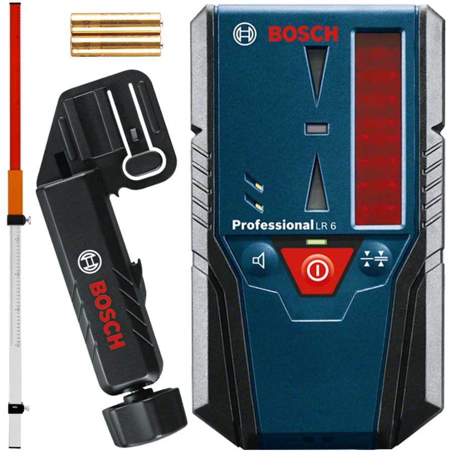 BOSCH LR6 Odbiornik do laserów GLL + uchwyt + łata GT-240