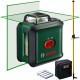 BOSCH Laser krzyżowy w etui Universal Level 360 wiązka zielona + tyczka GT-360